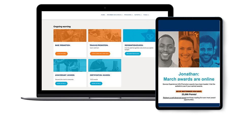 examples of tech retention incentive communications